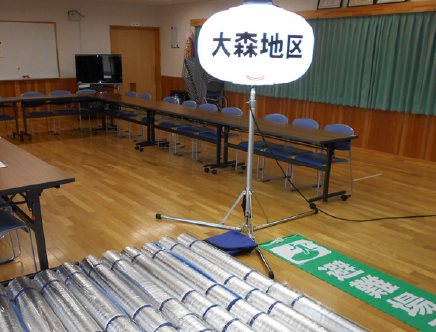 防災倉庫・エアーテント等