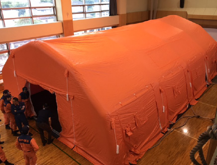 防災倉庫・エアーテント等